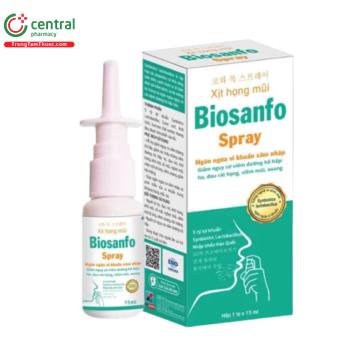 Xịt họng mũi Biosanfo Spray