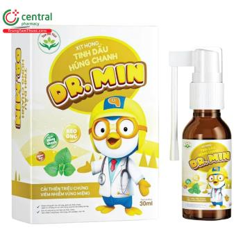 Xịt Họng Tinh Dầu Húng Chanh Dr.Min