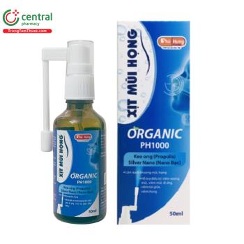 Xịt Mũi Họng Organic PH1000