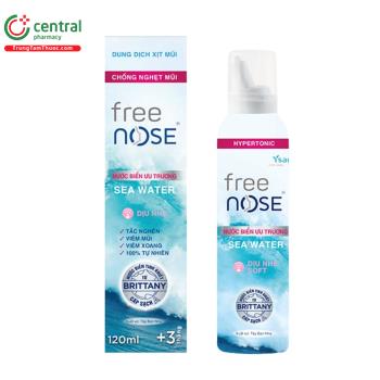 Xịt mũi Nước biển ưu trương Free Nose