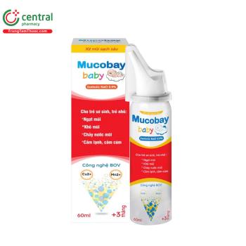 Xịt mũi sạch sâu Mucobay Baby