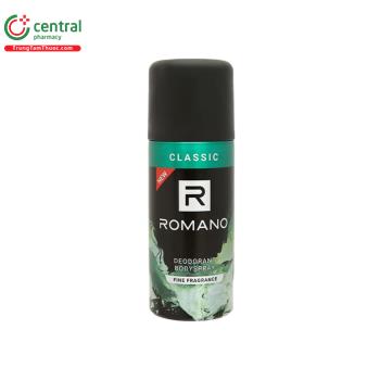 Xịt ngăn mùi toàn thân Romano Classic Deodorant BodySpray