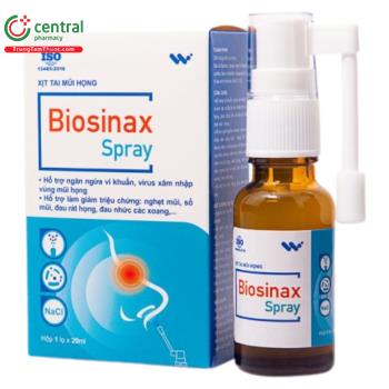Xịt tai mũi họng Biosinax Spray