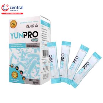 Thuốc bột cốm Yunpro hộp 20 gói giúp hỗ trợ tiêu hóa