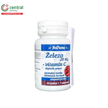 Zelezo 20mg + Vitamin C Med Pharma