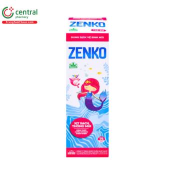 Dung dịch vệ sinh mũi Zenko (Trẻ em) dịu nhẹ với niêm mạc mũi của bé