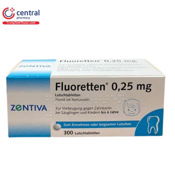 Zentiva Fluoretten 0,25mg