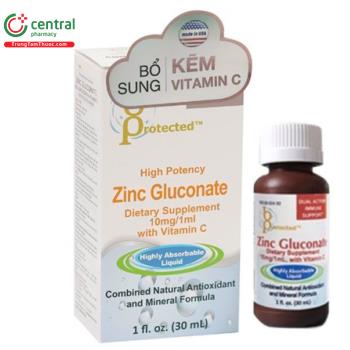 Zinc Gluconate Bổ sung Kẽm và Vitamin C
