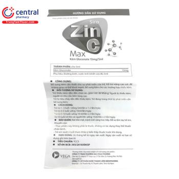 Thuốc ZinC Max Vega giúp bổ sung kẽm và nâng cao sức đề kháng cơ thể