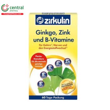 Zirkulin Ginkgo Zink und B- Vitamine