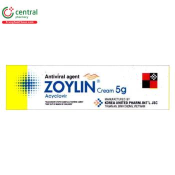Thuốc Zoylin Cream 5g điều trị bệnh nhiễm virus Herpes tại môi, sinh dục