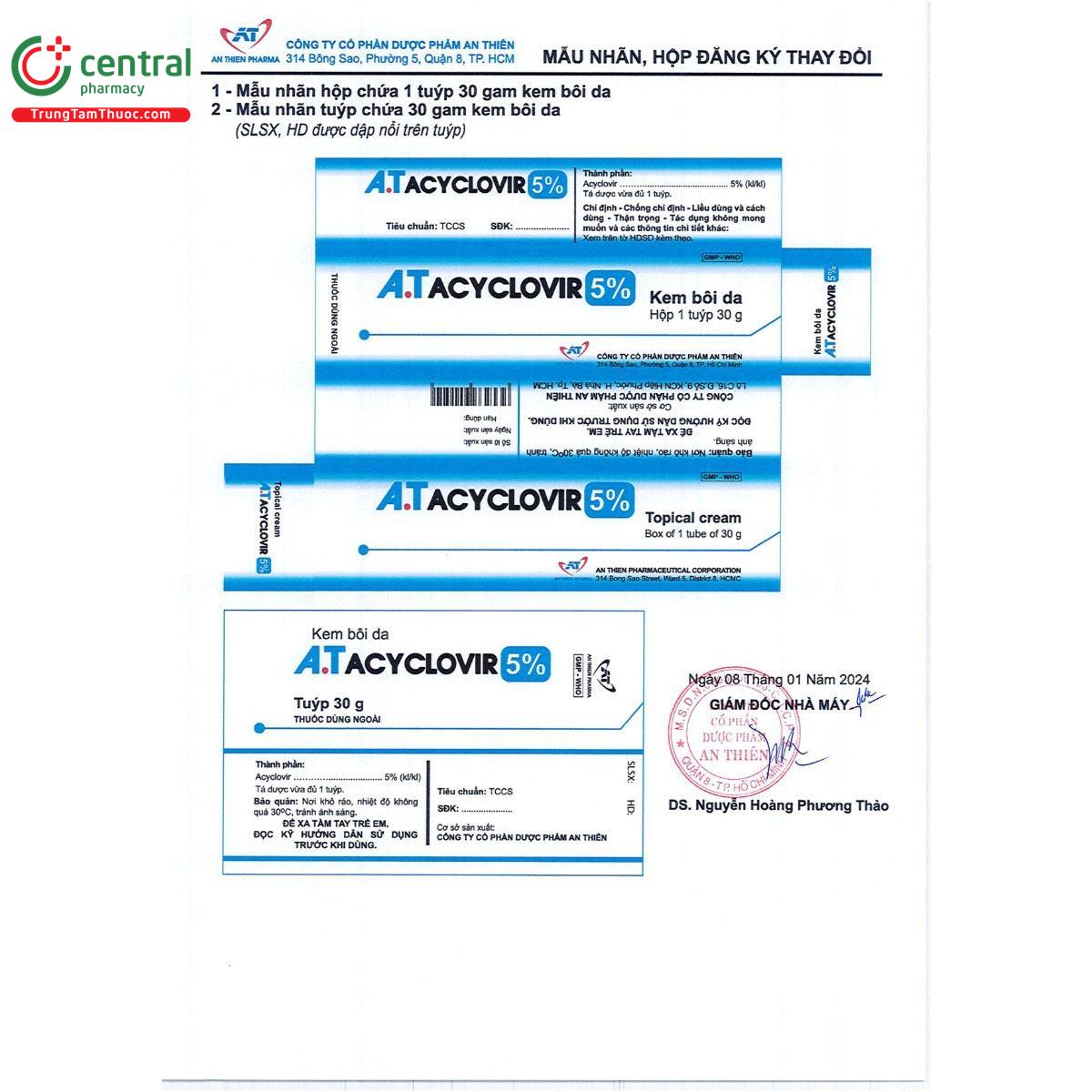 thuoc a t acyclovir 5 7 V8018 thuoc a t acyclovir 5 7 V8018