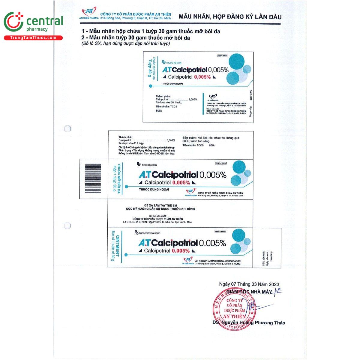 thuoc a t calcipotriol 0005 4 Q6116 thuoc a t calcipotriol 0005 4 Q6116