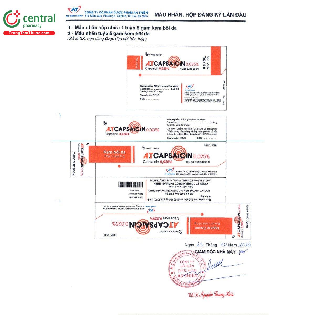 thuoc a t capsaicin 0025 2 P6767 thuoc a t capsaicin 0025 2 P6767