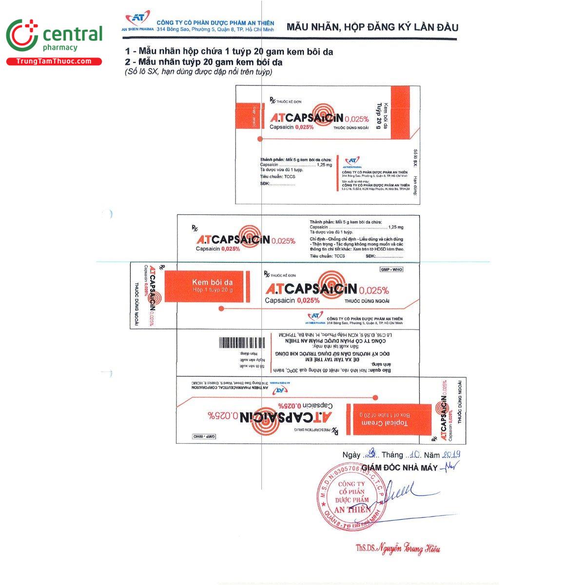 thuoc a t capsaicin 0025 5 E1668 thuoc a t capsaicin 0025 5 E1668