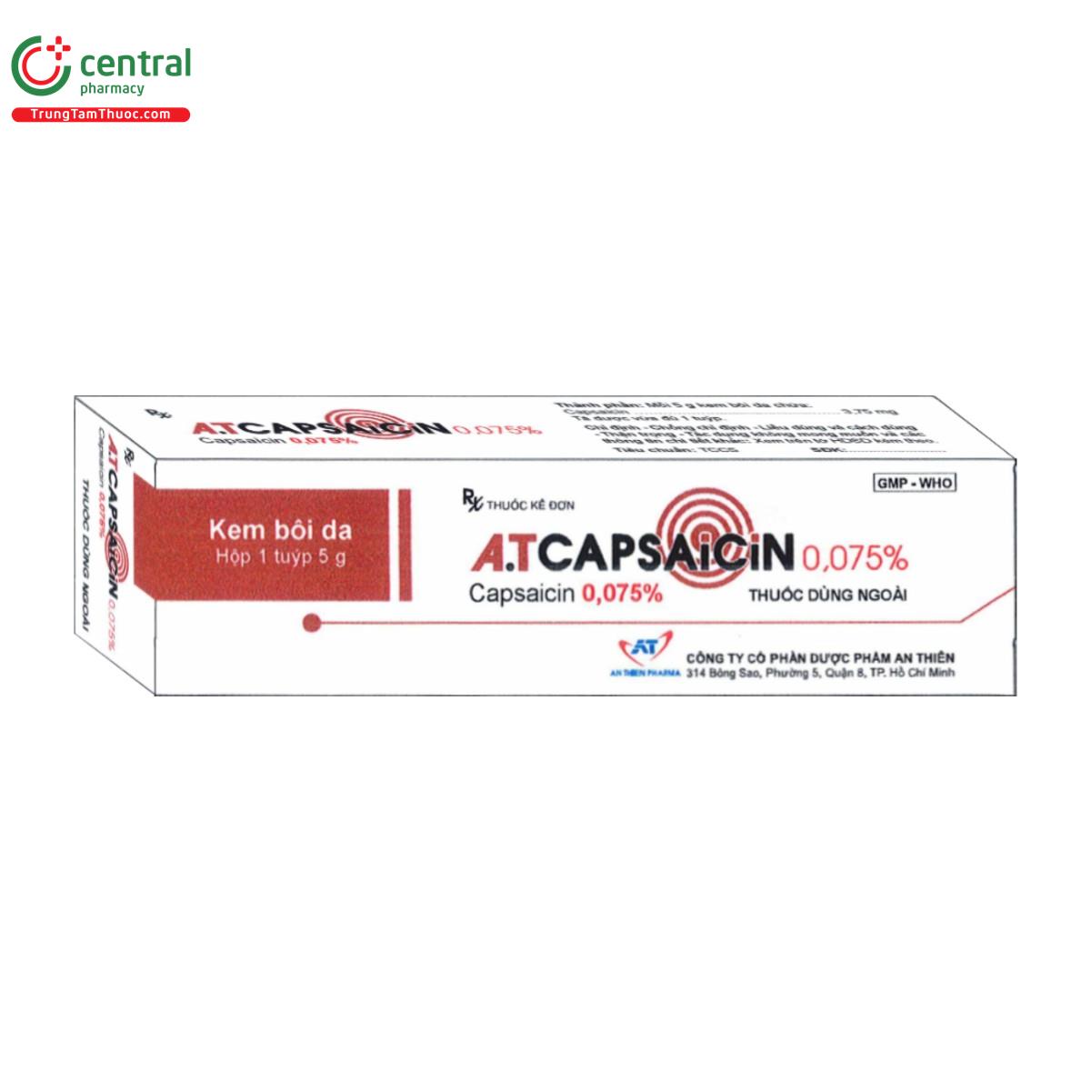 thuoc a t capsaicin 0075 G2265 thuoc a t capsaicin 0075 G2265