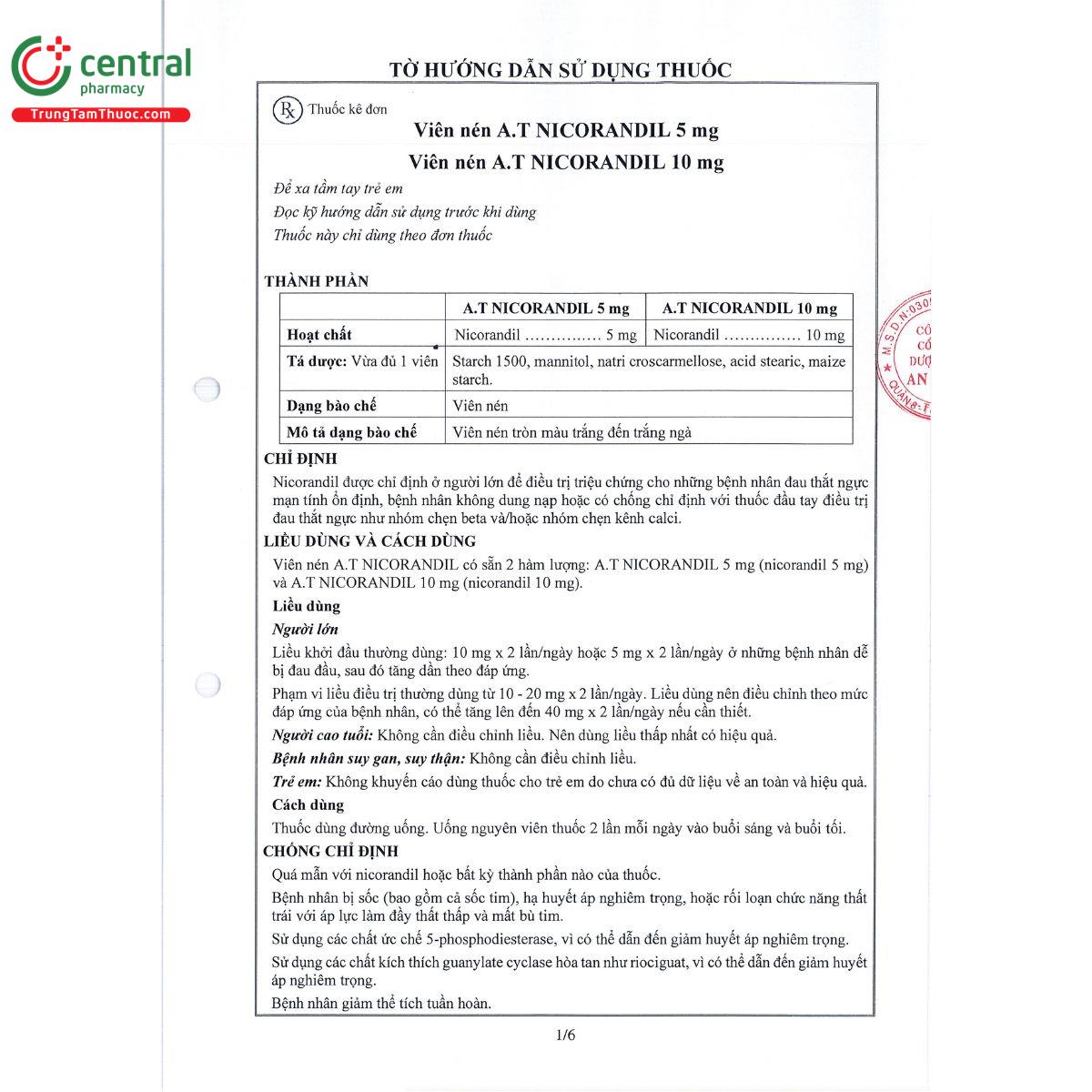 thuoc a t nicorandil 1 P6850 thuoc a t nicorandil 1 P6850