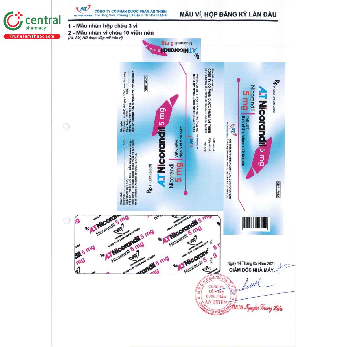 thuoc a t nicorandil 5mg 2 R7268 thuoc a t nicorandil 5mg 2 R7268