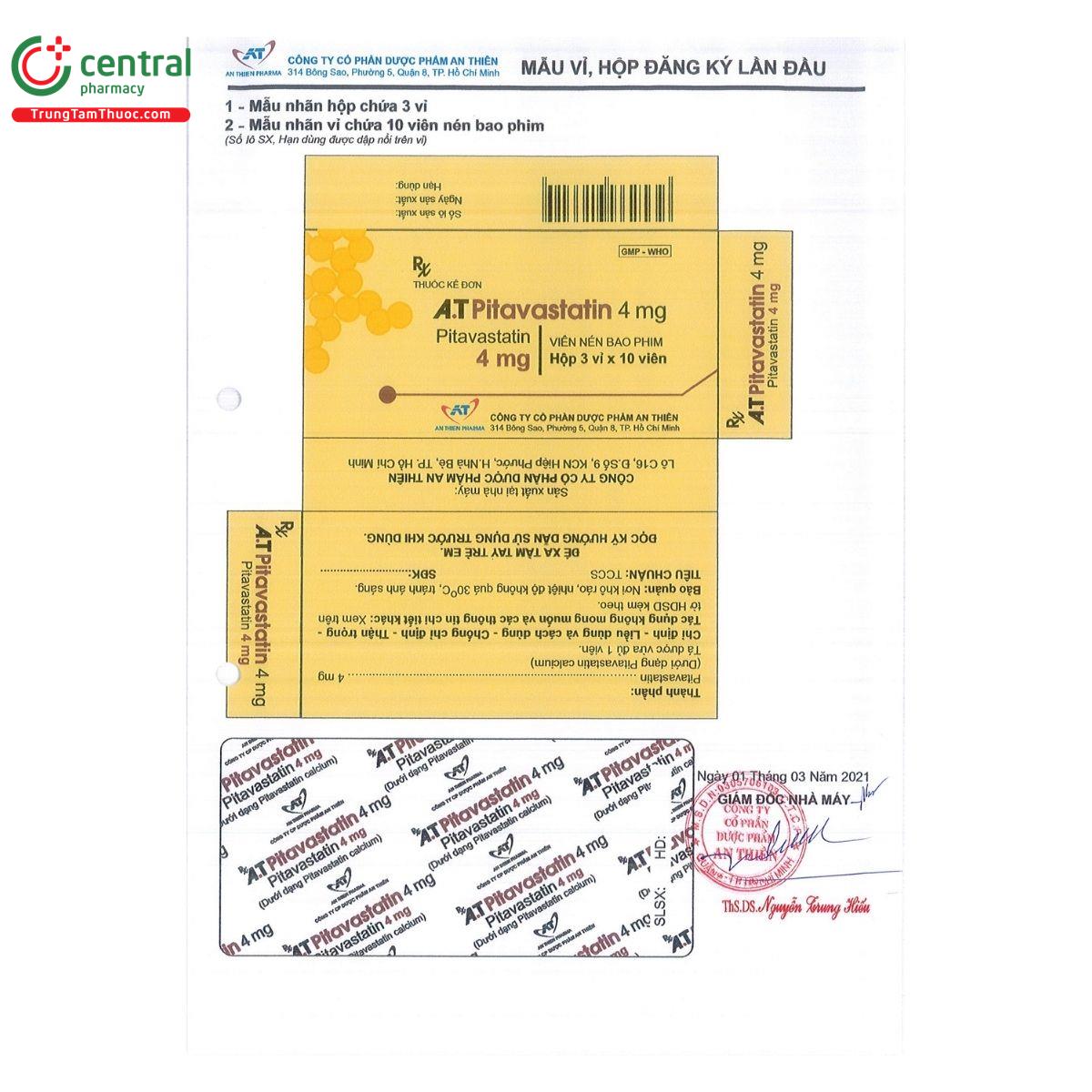 thuoc a t pitavastatin 4mg 2 H3662 thuoc a t pitavastatin 4mg 2 H3662