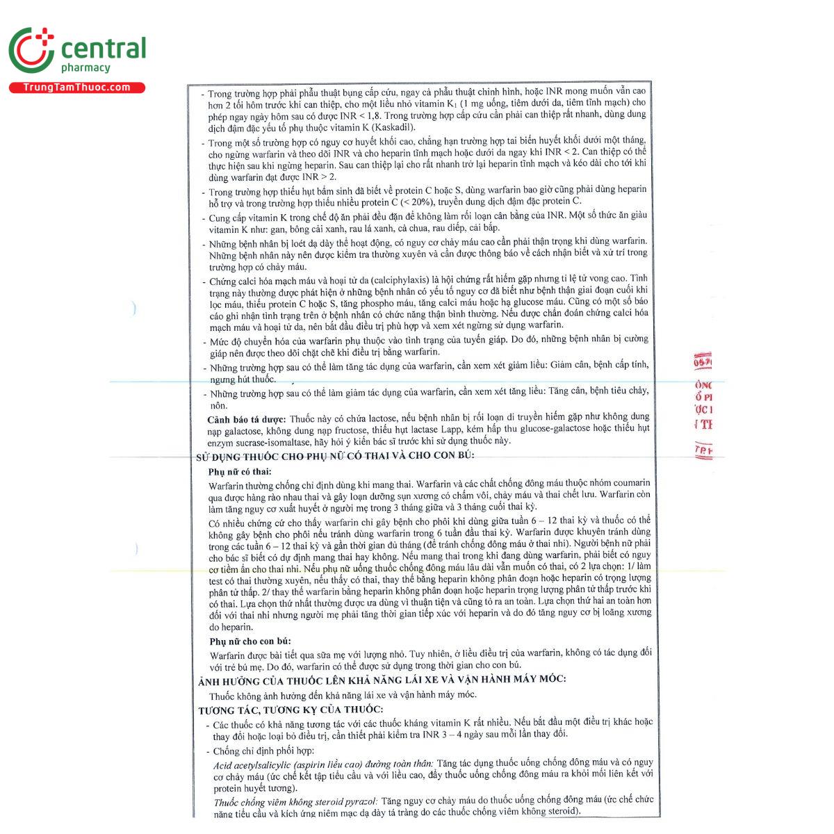 thuoc a t warfarin 1 5 Q6184 thuoc a t warfarin 1 5 Q6184