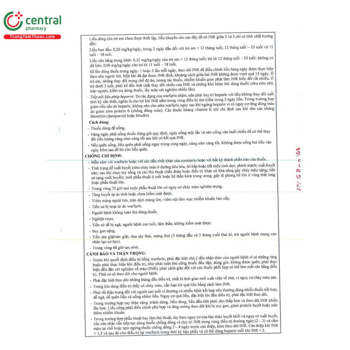 thuoc a t warfarin 5mg 5 N5487 thuoc a t warfarin 5mg 5 N5487
