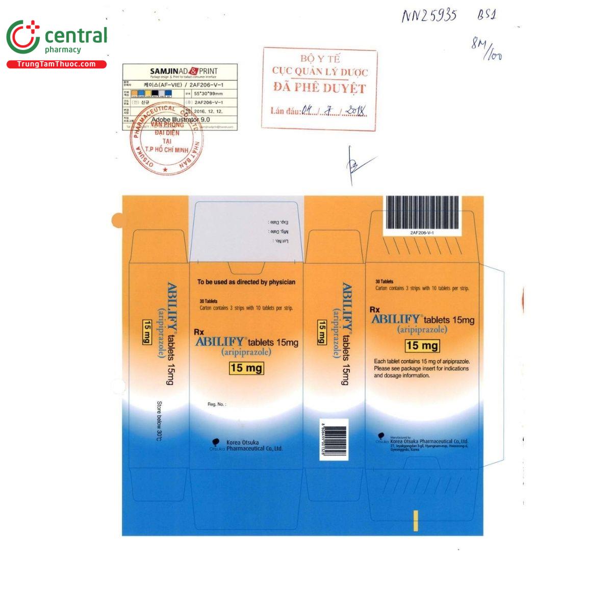 thuoc abilify tablets 15mg korea otsuka 4 T8887