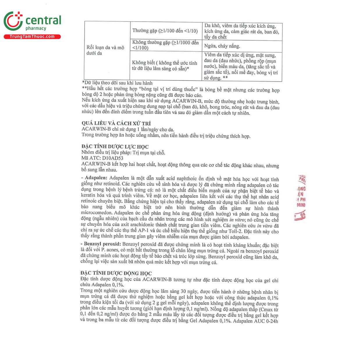 thuoc acarwin b 6 B0726 thuoc acarwin b 6 B0726