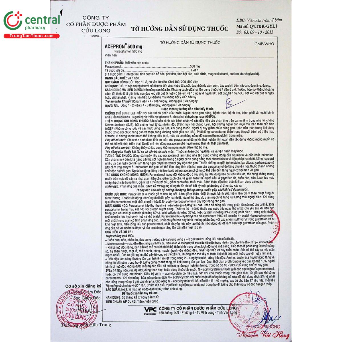 thuoc acepron 500mg 7 V8435 thuoc acepron 500mg 7 V8435