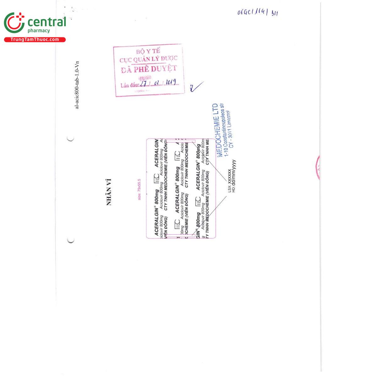 thuoc aceralgin 800mg 4 B0360 thuoc aceralgin 800mg 4 B0360