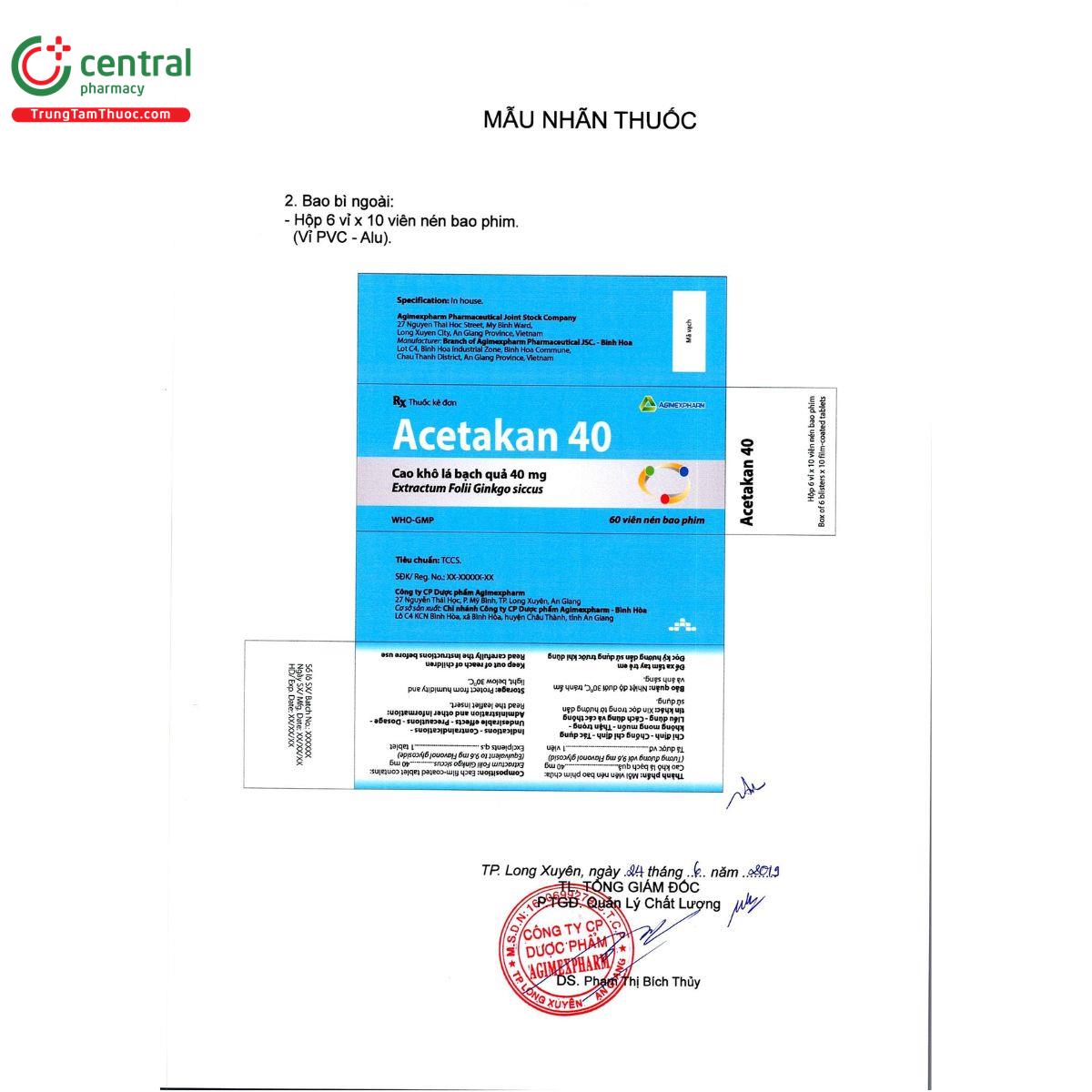 thuoc acetakan 40 2 T8522 thuoc acetakan 40 2 T8522