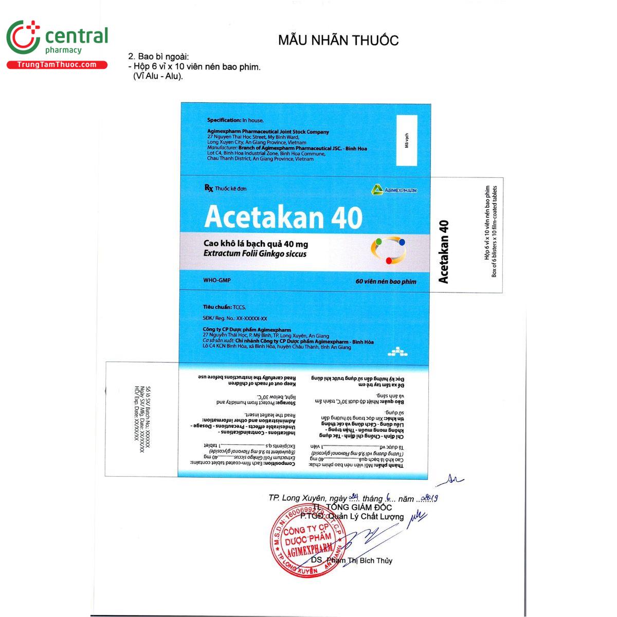 thuoc acetakan 40 5 H3235 thuoc acetakan 40 5 H3235