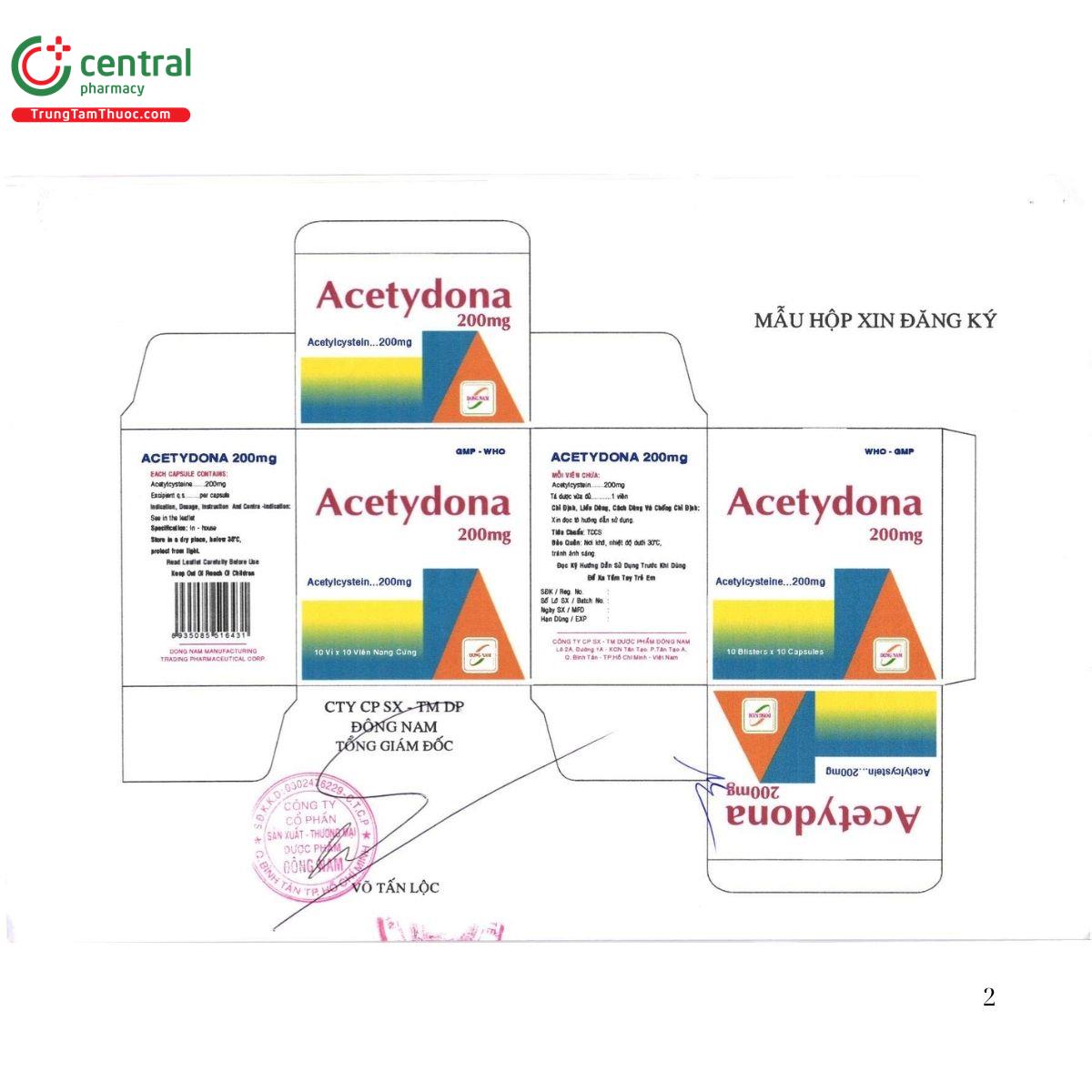 thuoc acetydona 200mg 3 H3413 thuoc acetydona 200mg 3 H3413