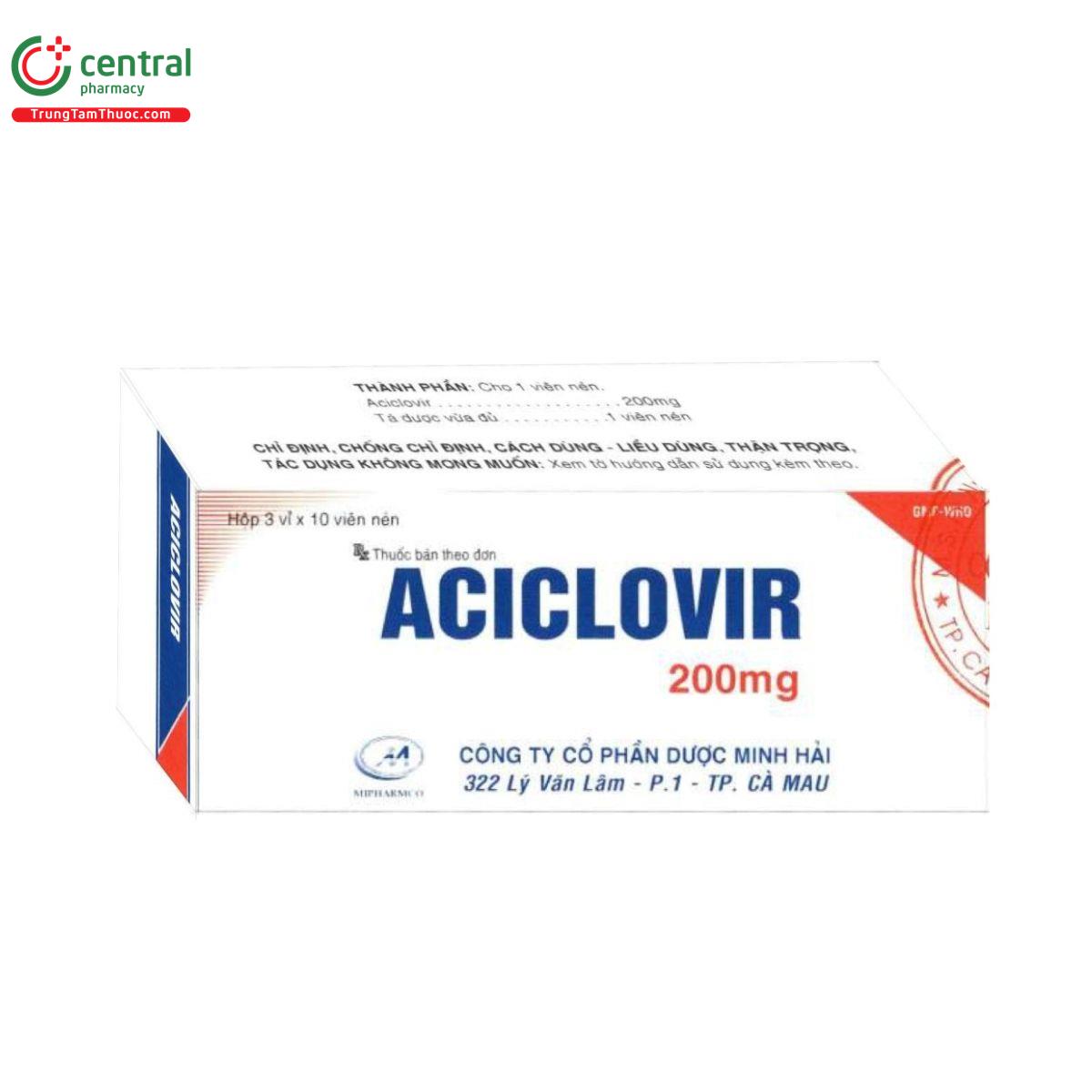 thuoc aciclovir 200mg mipharmco C0547 thuoc aciclovir 200mg mipharmco C0547