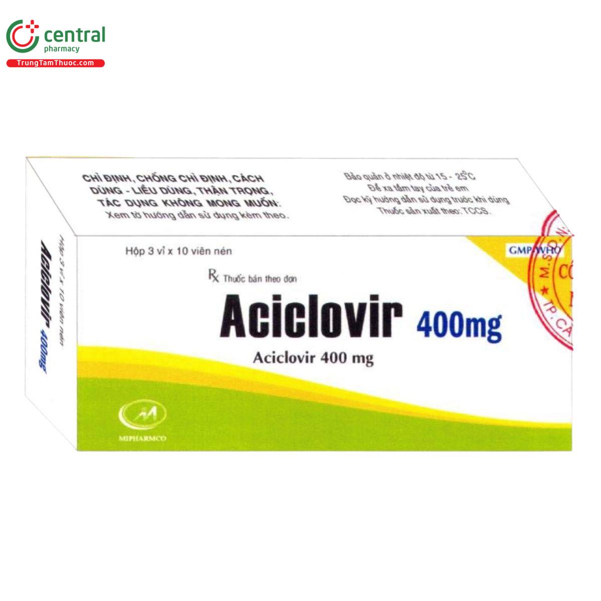 thuoc aciclovir 400mg mipharmco 5 R7154 thuoc aciclovir 400mg mipharmco 5 R7154