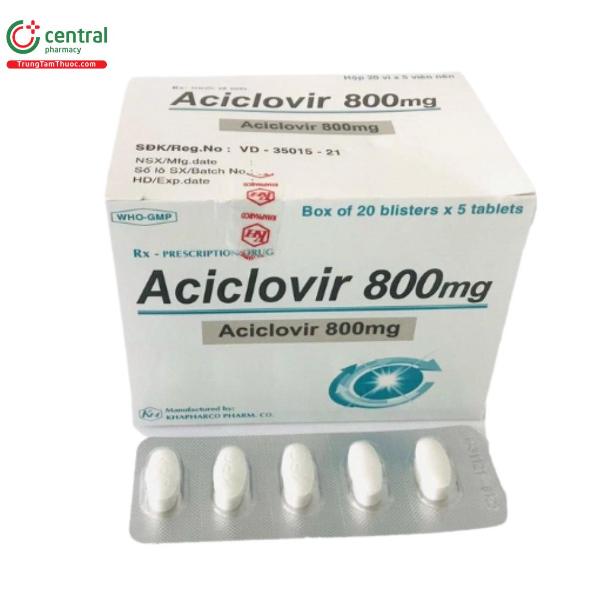 thuoc aciclovir 800mg khapharco 1 C0574 thuoc aciclovir 800mg khapharco 1 C0574