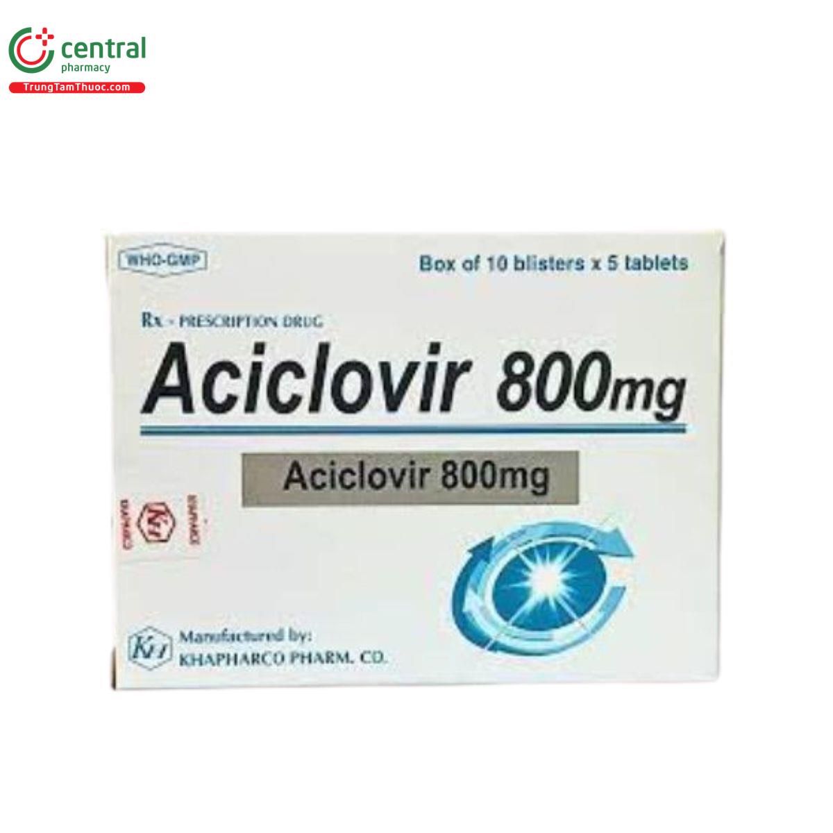 thuoc aciclovir 800mg khapharco 4 C1255 thuoc aciclovir 800mg khapharco 4 C1255