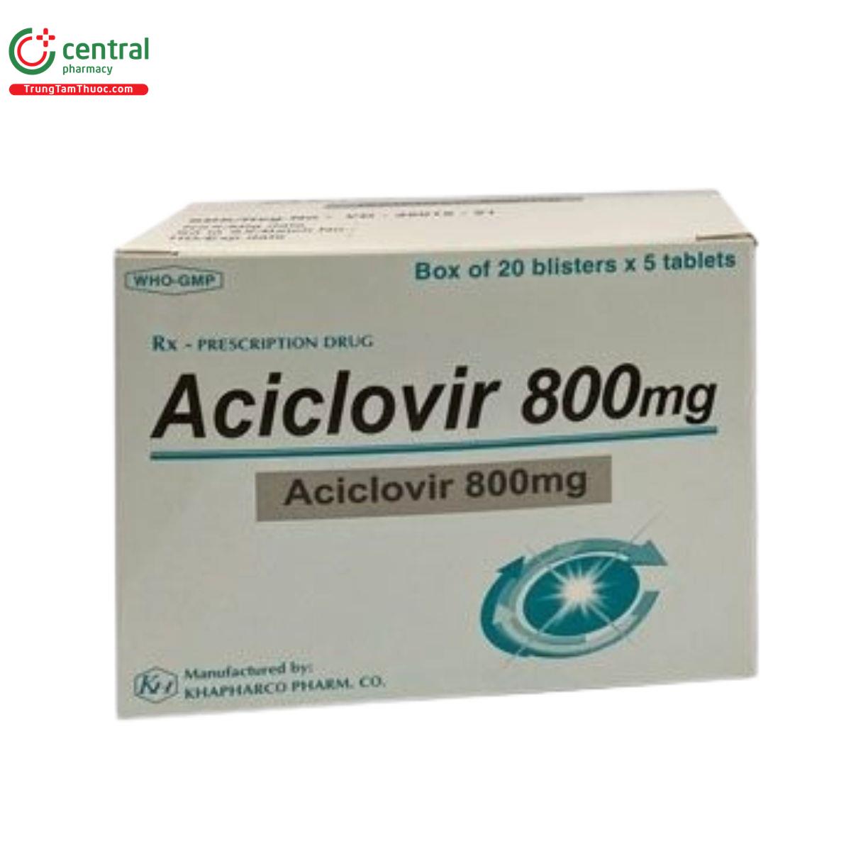thuoc aciclovir 800mg khapharco 5 R7516 thuoc aciclovir 800mg khapharco 5 R7516