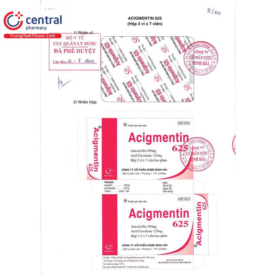 thuoc acigmentin 625 14 I3103