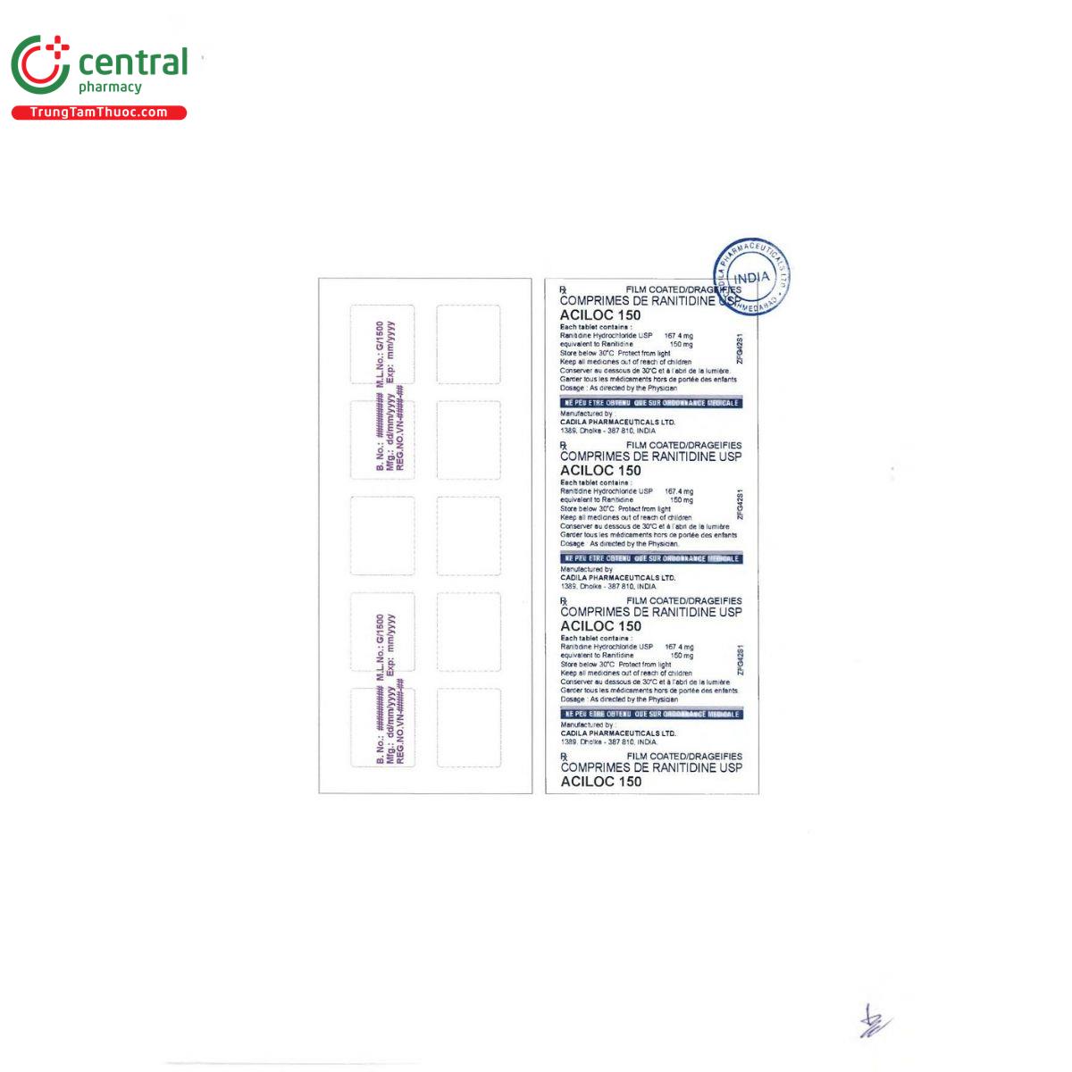 thuoc aciloc 150 4 J3305 thuoc aciloc 150 4 J3305
