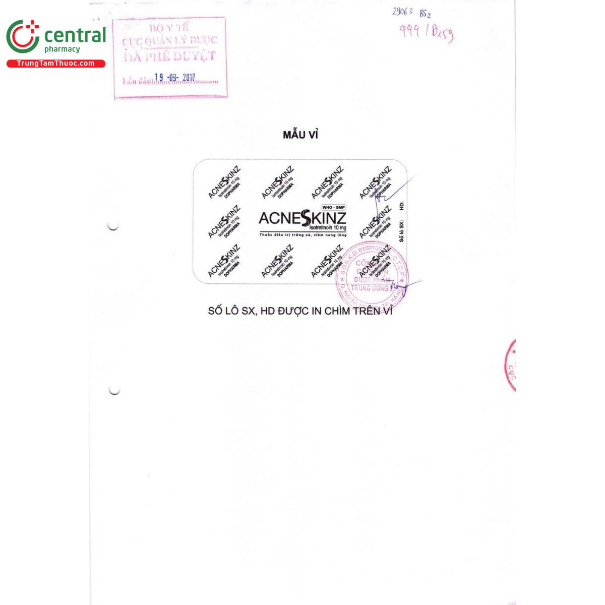 thuoc acneskinz 3 P6278 thuoc acneskinz 3 P6278
