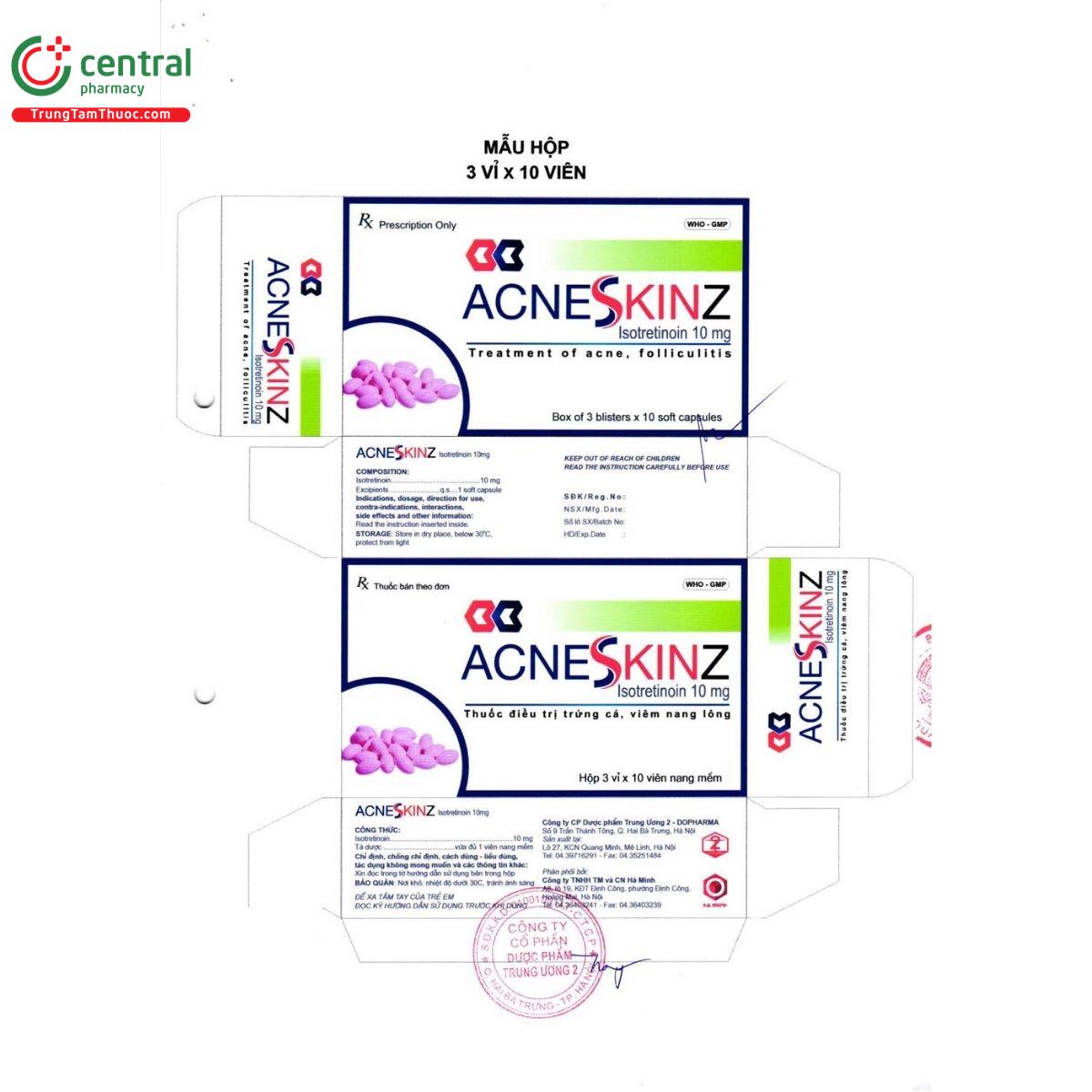thuoc acneskinz 4 V8816 thuoc acneskinz 4 V8816