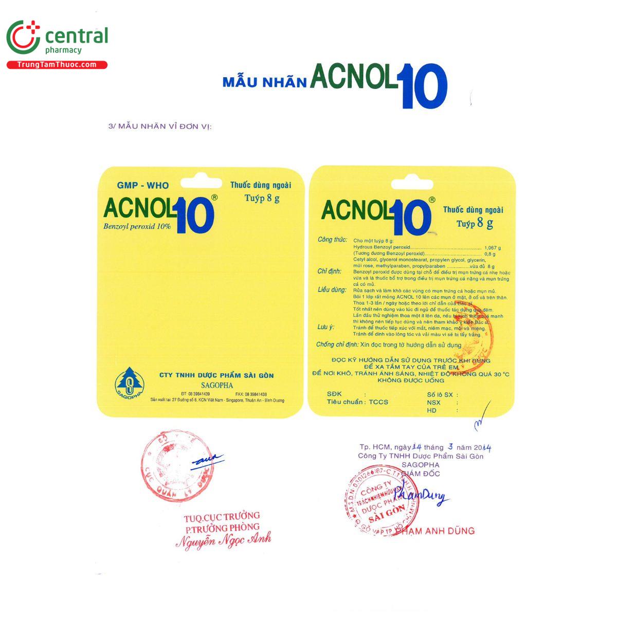 thuoc acnol 10 5 N5444 thuoc acnol 10 5 N5444
