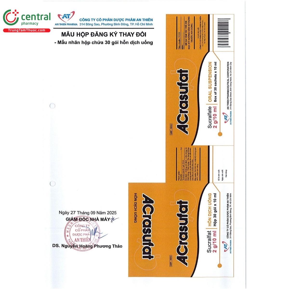 thuoc acrasufat 2g 10ml 5 F2723