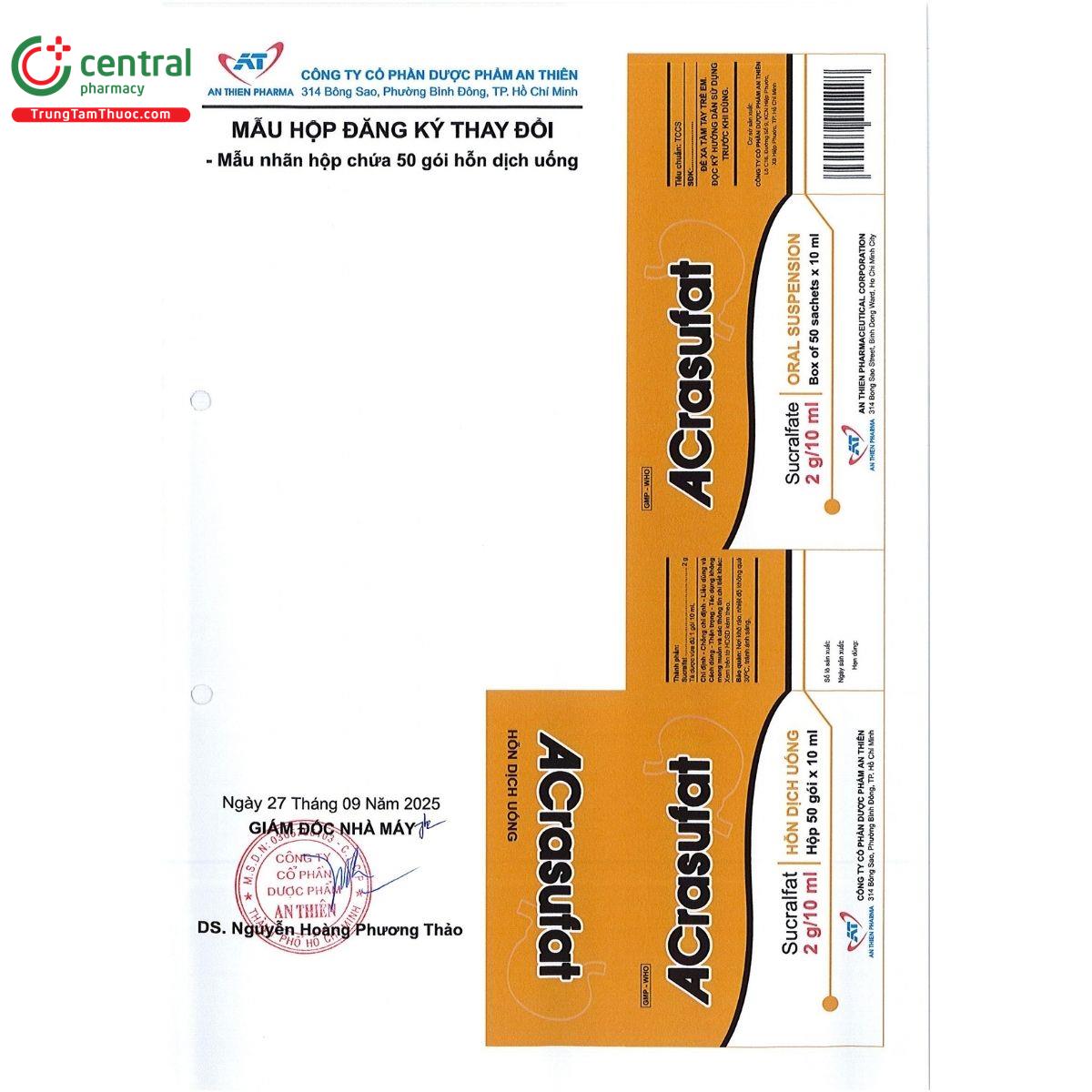 thuoc acrasufat 2g 10ml 6 M4460