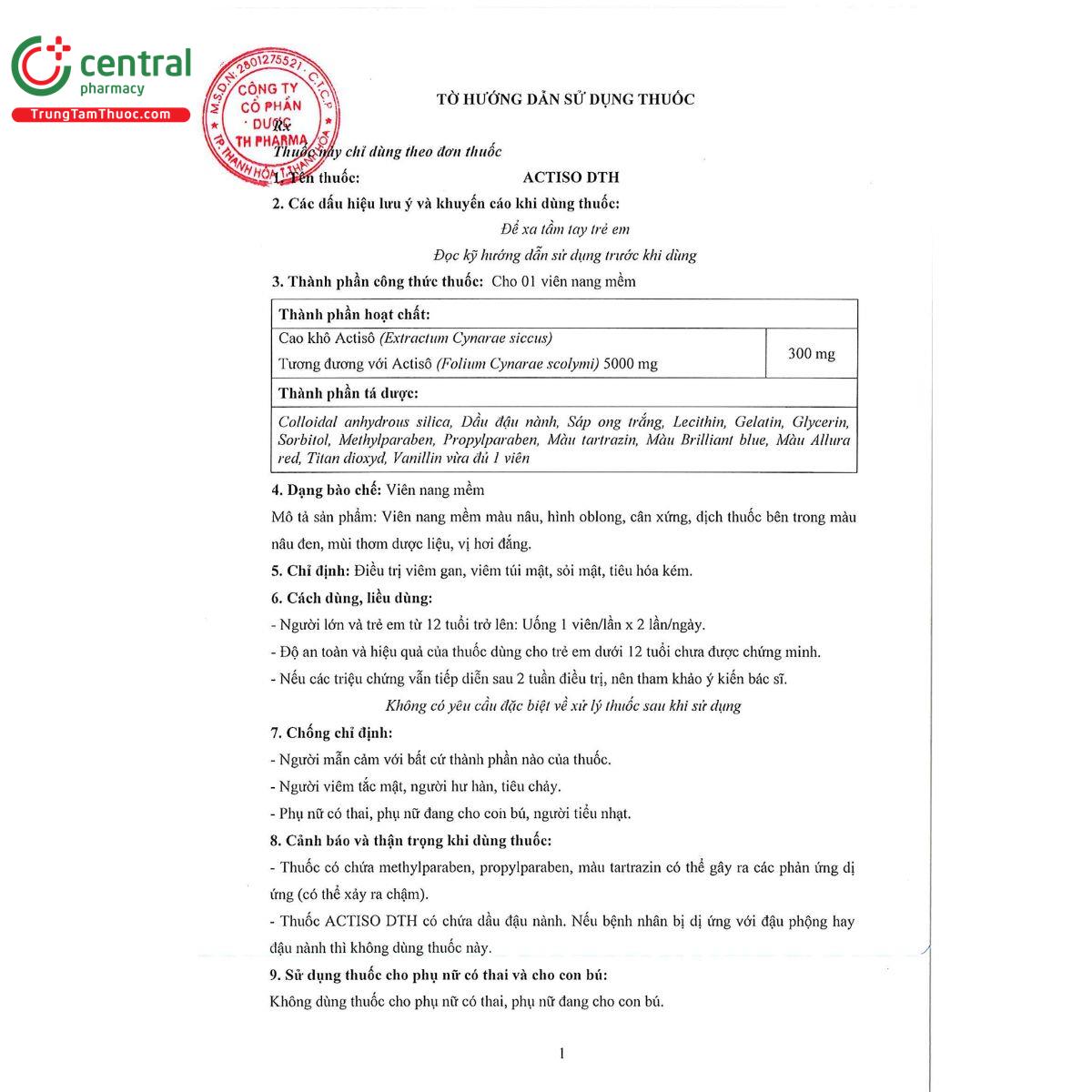 thuoc actiso dth 7 K4610