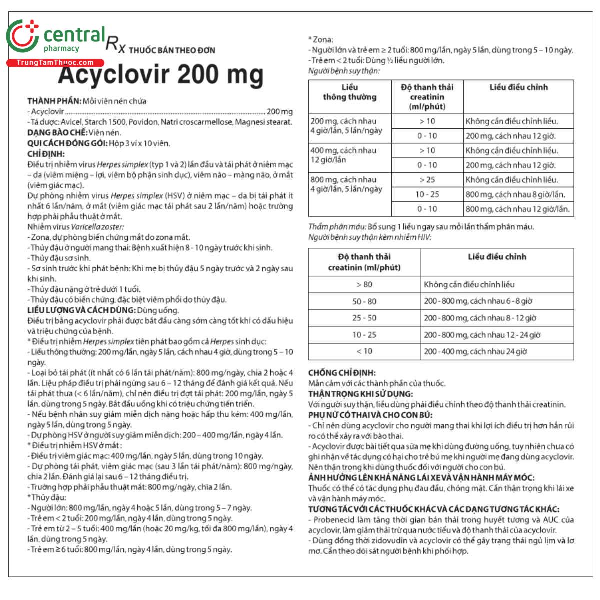thuoc acyclovir 200mg domesco 5 E1571 thuoc acyclovir 200mg domesco 5 E1571