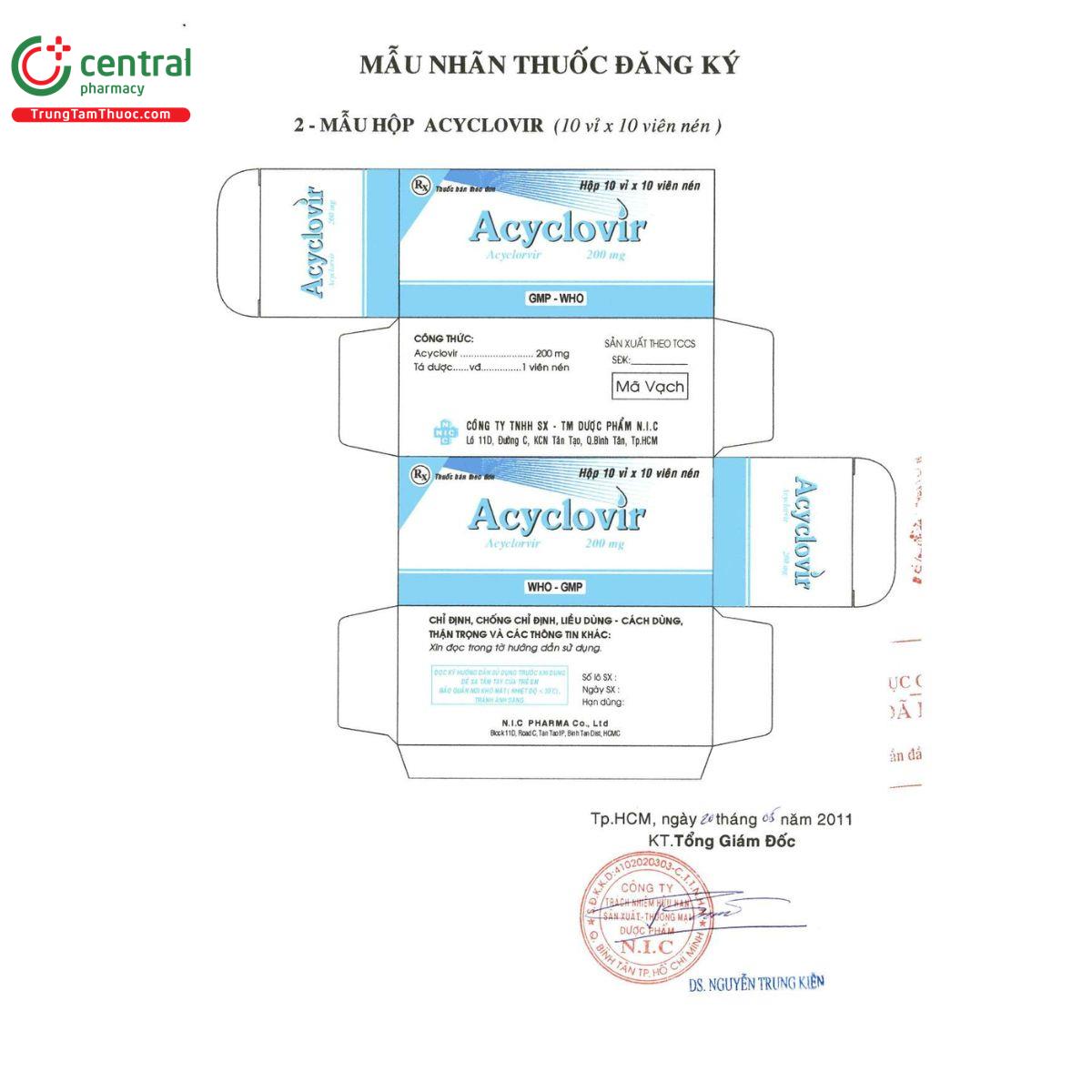 thuoc acyclovir 200mg nic pharma 3 K4402
