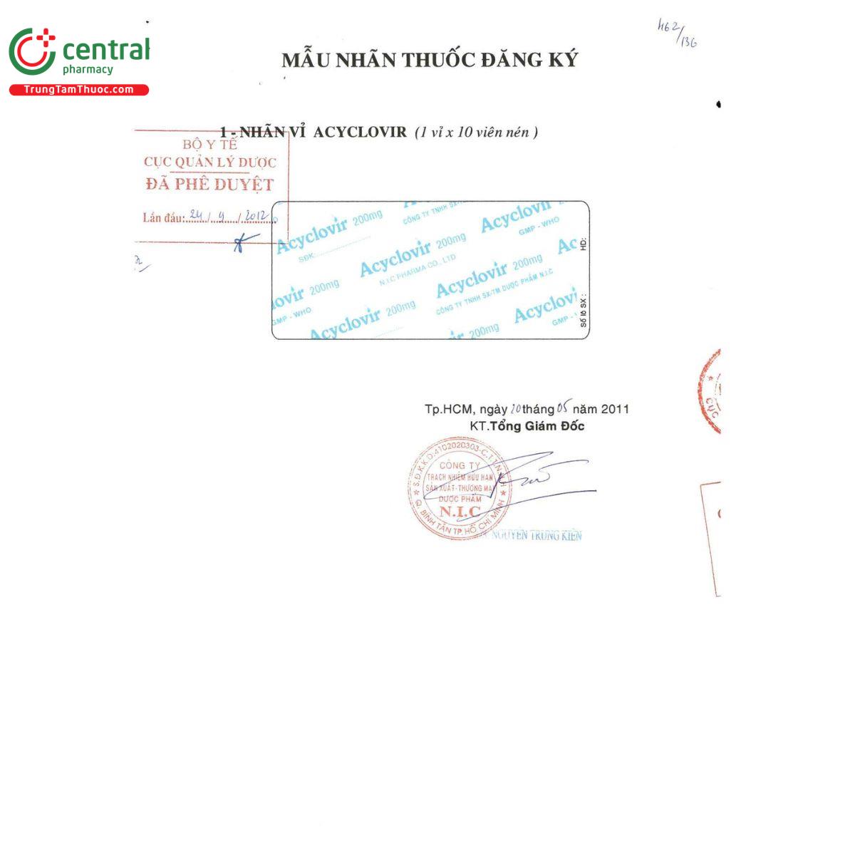 thuoc acyclovir 200mg nic pharma 5 U8228