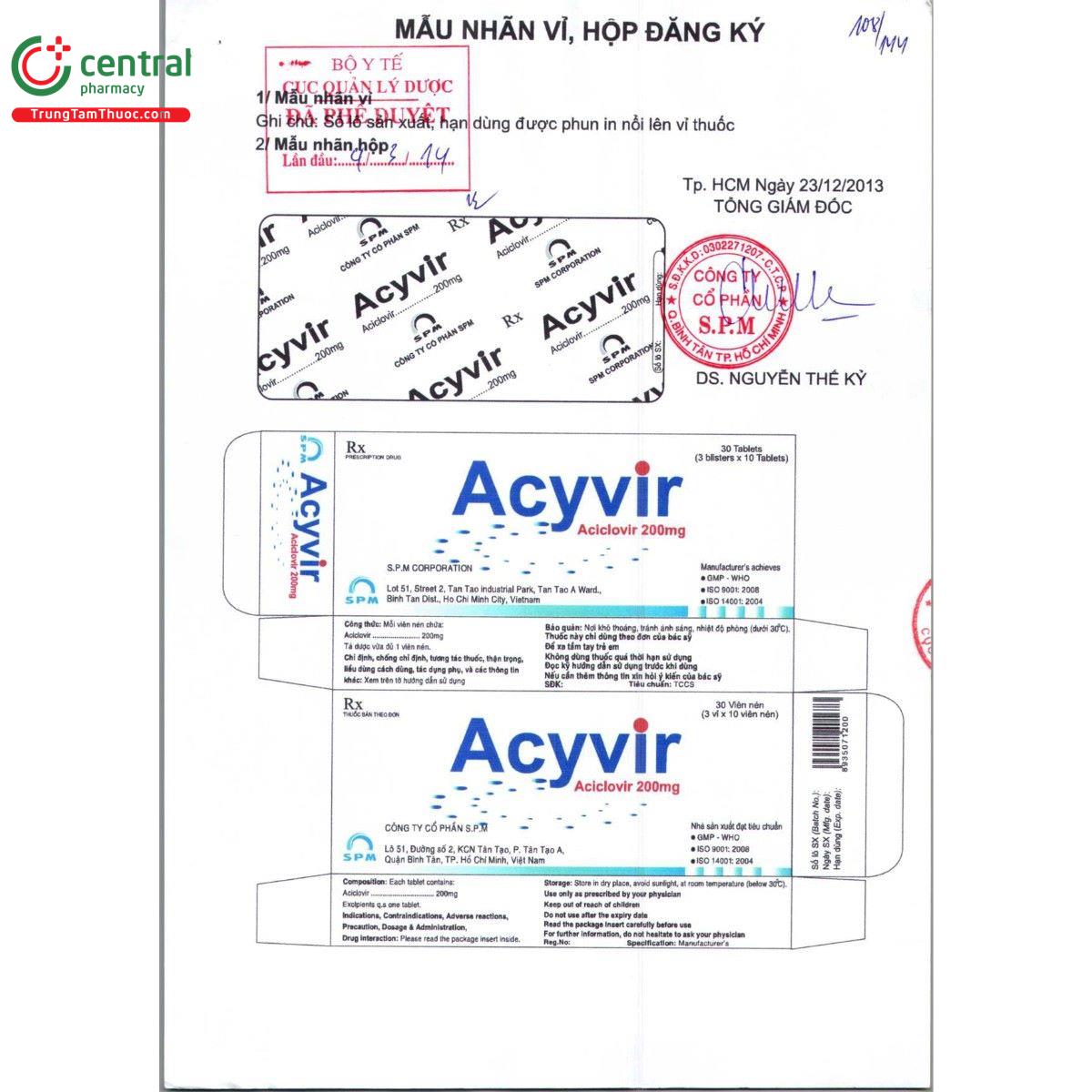 thuoc acyvir 200mg 3 H3031 thuoc acyvir 200mg 3 H3031