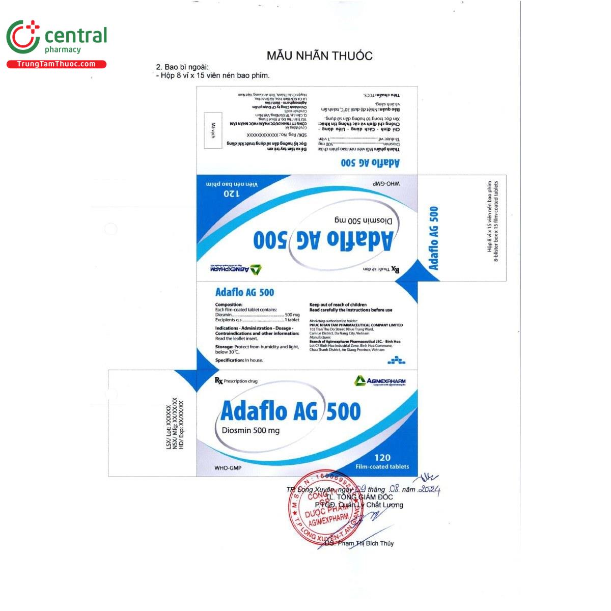 thuoc adaflo ag 500mg 16 K4228 thuoc adaflo ag 500mg 16 K4228
